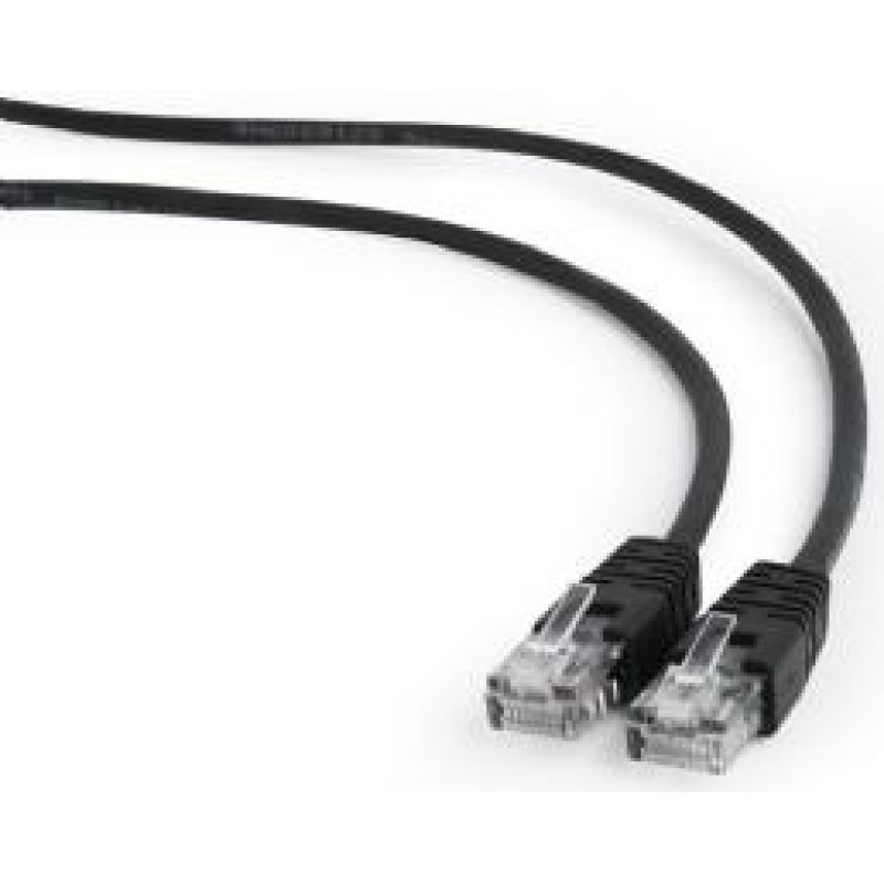 Gembird PATCH CABLE CAT5E UTP 0.5M/BLACK PP12-0.5M/BK GEMBIRD