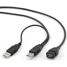 Gembird CABLE USB2 DUAL EXTENSION AMAF/0.9M CCP-USB22-AMAF-3 GEMBIRD