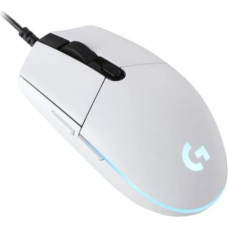 Logitech G203 LIGHTSYNC Corded Gaming Mouse - WHITE - USB