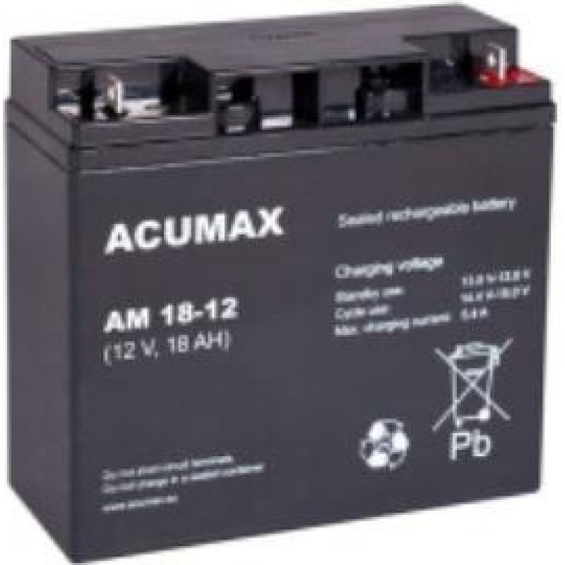 EMU BATTERY 12V 18AH VRLA/AM18-12 ACUMAX EMU