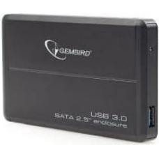 Gembird External HDD Enclosure 2.5'' USB 3.0 Black