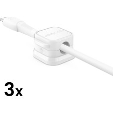 Joyroom JR-ZS368 magnetic cable organizer - white (3 pcs.)