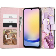 Tech-Protect Wallet case for Samsung Galaxy A25 5G - pink marble