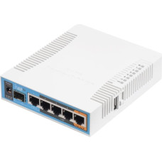 Mikrotik Wireless Router|MIKROTIK|Wireless Router|IEEE 802.11a|IEEE 802.11b|IEEE 802.11g|IEEE 802.11n|IEEE 802.11ac|USB 2.0|5x10/100/1000M|RB962UIGS-5HACT2HNT