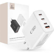 Tech-Protect NC100W-GAN charger GaN 3x USB-C PD 100W / USB-A QC 3.0 - white