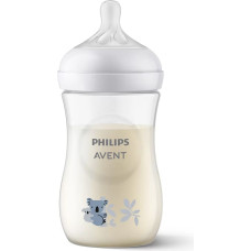 Philips Avent Natural Response barošanas pudelīte Koala 260 ml, lēnas plūsmas knupītis, 1m+ - SCY903/67