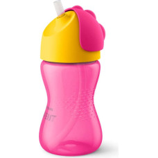 Philips Avent Krūzīte ar elastīgu salmiņu, 300 ml, 12M+, rozā - SCF798/02