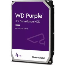 Western Digital HDD Video Surveillance WD Purple 4TB CMR, 3.5'', 256MB, SATA 6Gbps, TBW: 180