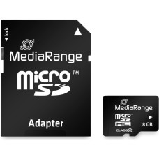 Mediarange MEMORY MICRO SDHC 8GB C10/W/ADAPTER MR957 MEDIARANGE