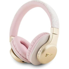 Guess Bluetooth on-ear headphones GUBH604GEMP pink/pink 4G Script