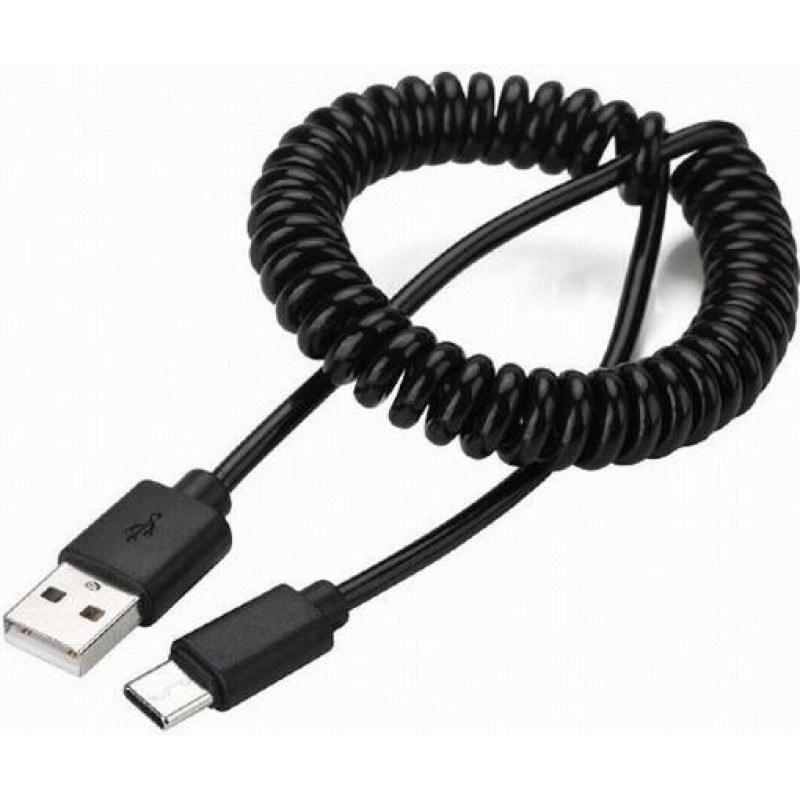 Gembird CABLE USB2 TO USB-C COILED/CC-USB2C-AMCM-0.6M GEMBIRD