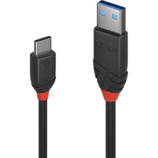 Lindy CABLE USB3.2 A-C 0.5M/BLACK 36915 LINDY