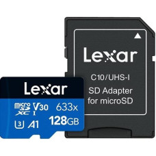 Lexar MEMORY MICRO SDXC 128GB UHS-I/W/ADAPTER LSDMI128BB633A LEXAR