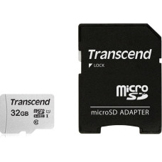 Transcend MEMORY MICRO SDHC 32GB W/ADAPT/C10 TS32GUSD300S-A TRANSCEND