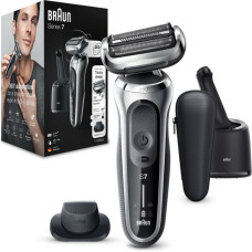 Braun Shaver 71-S7200cc	 Operating time (max) 50 min, Wet&Dry, Silver/Black