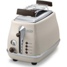 Delonghi Toaster CTOV 2103.BG Beigi, Stainless steel, 900 W, Number of slots 2, Bun warmer included