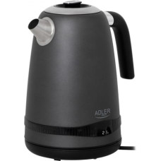 Adler Kettle LCD and temperature regular AD 1295g 1.7l grey