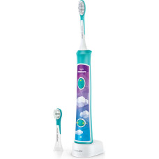 Sonicare zobu birste bērniem 3+ ar bluetooth un 8 maināmiem  dizainiem, zils - HX6322/04