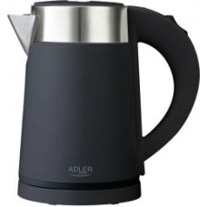 Adler Kettle  AD 1372 Electric, 800 W, 0.6 L, Plastic/Stainless steel, 360° rotational base, Black