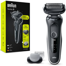 Braun Shaver 51-W1600s	 Operating time (max) 50 min, Wet&Dry, Black/White