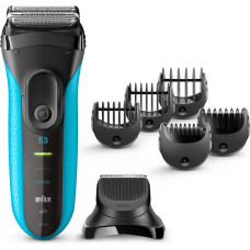 Braun Shaver with trimmer Series 3 Shave&Style 3010BT Cordless, Charging time 1 h, Operating time 45 min, Wet use, NiMH, Number of shaver heads/blades 2, Black/Blue