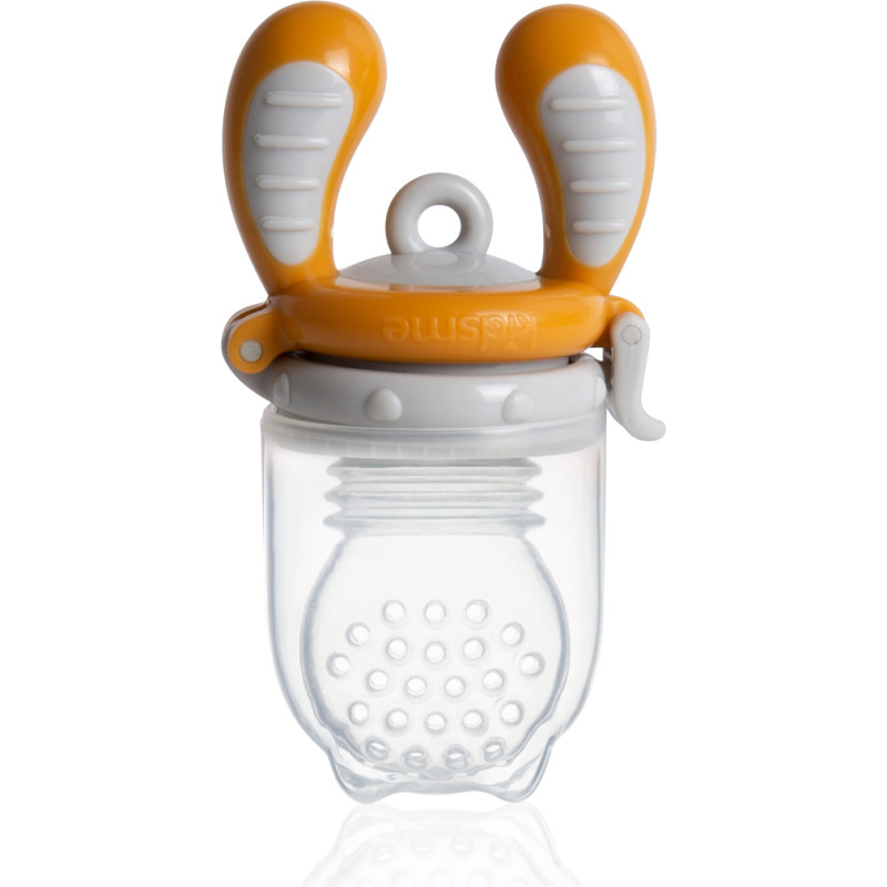 Kidsme Food Feeder bērna ēdināšanas ierīce cietiem produktiem (liels), Amber, no 6 mēn. - 160337AM