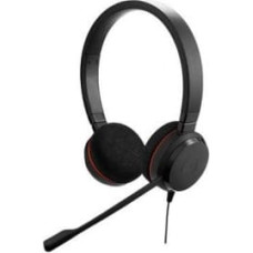 Jabra EVOLVE 20 MS Stereo USB Headband, Noise cancelling, USB connector, with mute-button and volume control on the cord, with foam ear cushion, Microsoft optimized