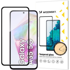 Wozinsky Full Glue Tempered Glass for Samsung Galaxy A35 with black frame