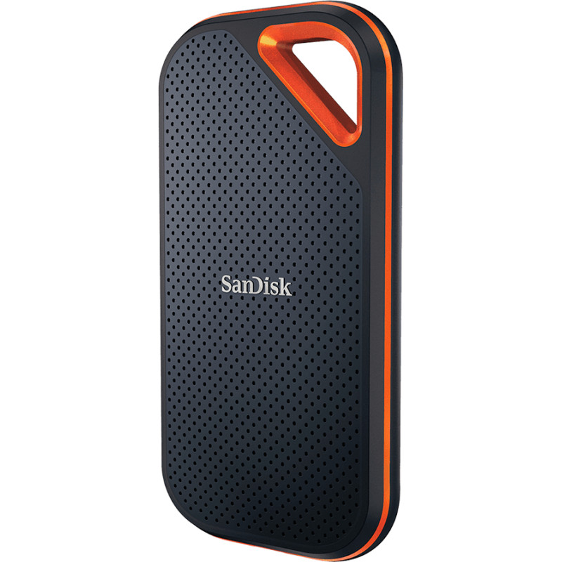 Sandisk Extreme PRO 2TB Portable SSD - Read/Write Speeds up to 2000MB/s, USB 3.2 Gen 2x2, Forged Aluminum Enclosure, 2-meter drop protection and IP55 resistance, EAN: 619659181314