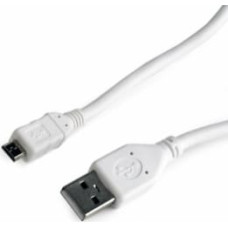 Gembird Kabelis Gembird USB Male - MicroUSB Male 1m White