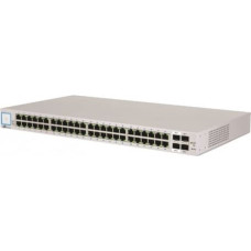 Ubiquiti USW-48-PoE, Layer 2 PoE switch, 32 x GbE PoE+, 16 x GbE ports, 4 x 1G SFP ports, 195W total PoE Power, Fanless, silent cooling, ESD/EMP protection, 1.3