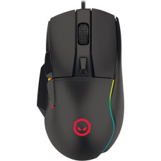 Lorgar Jetter 357, gaming mouse, Optical Gaming Mouse with 6 programmable buttons, Pixart ATG4090 sensor, DPI can be up to 8000, 30 million times key life, 1.8m PVC USB cable, Matt UV coating and RGB lights with 4 LED flowing mode, size:124.90*71.65*41.36