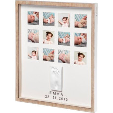 Baby Art First Year Print Frame komplekts mazuļa pēdiņu / rociņu nospieduma izveidošanai, wooden - 3601094800