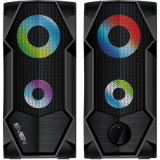 Sven 2.0 speakers SVEN 410, black, USB, power output 2x3W (RMS), light, producing sound in a range of 80 to 20,000 Hz