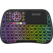 Savio Klaviatūra Savio ARGB Mini Bluetooth  + 2.4 GHz Black