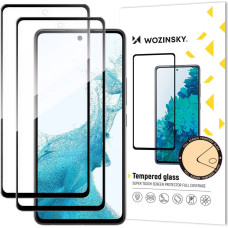 Wozinsky 2x Set Super Tough Full Glue Tempered Glass Full Screen with Frame Case Friendly Samsung Galaxy A53 5G Black