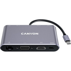 Canyon hub DS-14 8in1 4k USB-C Dark Grey