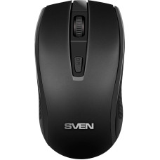 Sven Wireless mouse RX-220W black (3+1bt. 800-1600DPI, blister)