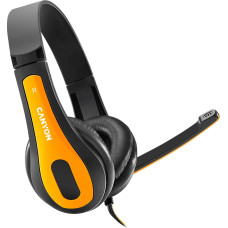 Canyon PC headset HSC-1 PC Mic Flat 2m Black Yellow