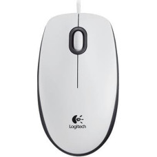 Logitech M100 Corded Mouse-WHITE