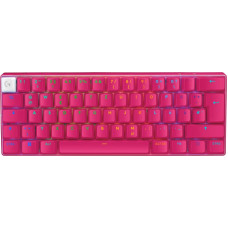 Logitech G PRO X 60 LIGHTSPEED Wireless Gaming Keyboard (Tactile) - MAGENTA - US INT'L - 2.4GHZ/BT - EMEA28-935 - TACTILE SWITCH