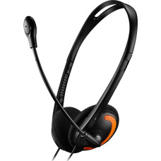 Canyon PC headset HS-01 PC Mic Flat 1.8m Black Orange