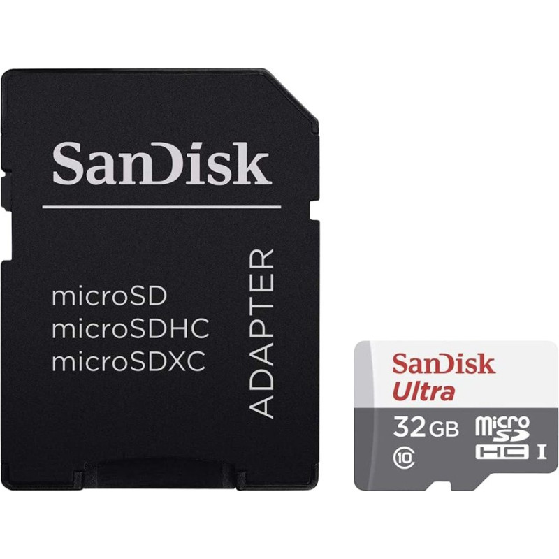 Sandisk Ultra microSDHC 32GB + SD Adapter 100MB/s Class 10 UHS-I, EAN: 619659184377