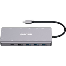 Canyon hub DS-12 13in1 4k USB-C Dark Grey