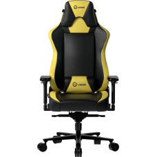 Lorgar Base 311, Gaming chair, PU eco-leather, 1.8 mm metal frame, multiblock mechanism, 4D armrests, 5 Star aluminium base, Class-4 gas lift, 75mm PU casters, Black + yellow