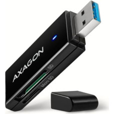 Axagon Slim super-speed USB 3.2 Gen 1 card reader with a direct USB-A connector.