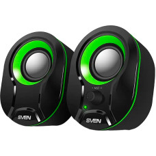 Sven Speakers SVEN 290, black-green (5W,USB)