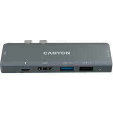 Canyon hub DS-5 7in1 Thunderbolt 3 Space Grey