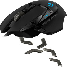 Logitech G502 Corded Gaming Mouse - HERO - BLACK - USB - EWR2